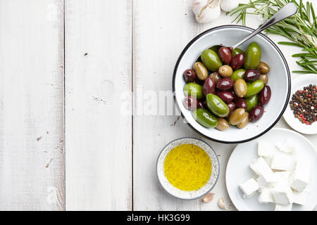 La cucina greca ingredienti Foto Stock
