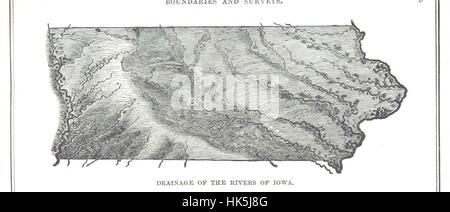 Manuale di geografia fisica e le istituzioni dello Stato di Iowa immagine presa da pagina 21 del 'Manuale di Physic Foto Stock