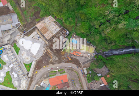 Banos de Agua Santa teleobiettivo antenna Provincia Tungurahua Ecuador America del Sud Foto Stock