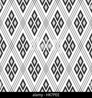 Elegante e tradizionale giapponese "diamond sul diamante' pattern - Rhombus forme entro le linee diagonali Illustrazione Vettoriale