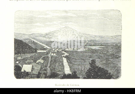 Un'illustrazione di "Chile Ilustrado", una guida descrittiva del territorio cileno, che mostra i paesaggi e i monumenti del paese. L'immagine, ricavata da pagina 476, mette in evidenza le caratteristiche geografiche uniche e il patrimonio culturale del Cile. Foto Stock