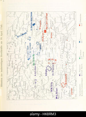 Immagine presa da pagina 557 di "Oesterreichischer Erbfolge-Krieg 1740-1748. Nach den Feld-Acten und anderen authentischen Quellen bearbeitet in der kriegsgeschichtlichen Abtheilung des K. und k. Kriegs-Archivs' immagine presa da pagina 557 di "Oesterreichischer Erbfolge-Krieg 17 Foto Stock