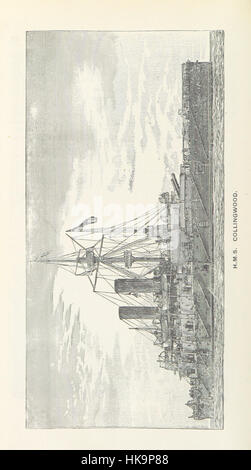 Un'illustrazione tratta da "Sunny Southsea", che mostra la città costiera di Southsea e Portsmouth nel Regno Unito, evidenziando i monumenti e le attrazioni turistiche più importanti. Foto Stock