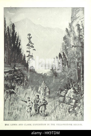 Illustrazione tratta da "The History of American Expansion", che mostra i momenti chiave delle acquisizioni territoriali degli Stati Uniti. Concentratevi sull'espansione storica durante il XIX secolo. Foto Stock