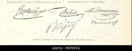 Immagine presa da pagina 828 di 'Documenti originaux de l'histoire de France exposés dans l'Hôtel Soubise; ouvrage enrichi de 1.200 fac-simile des autographes les plus importanti depuis l'époque Mérovingienne jusqu'à la Révolution Française. Publié p immagine presa da pagina 828 di 'Documenti originaux d Foto Stock