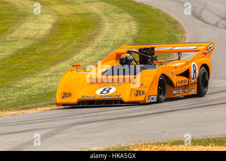 McLaren-Chevrolet M8F racing car a Goodwood Festival della velocità 2014 Foto Stock