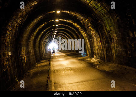 Regno Unito, Scozia, Lothian, Edimburgo, Innocente Tunnel ferroviario Foto Stock