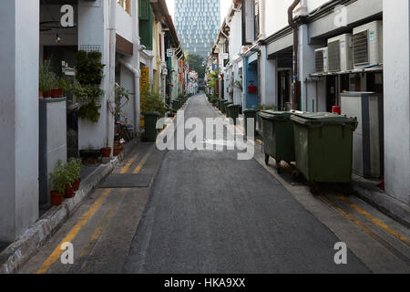 Scene di strada in Haji Lane, Singapore. Foto Stock