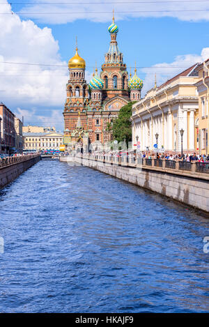 Chiesa del Salvatore sul Sangue versato, San Pietroburgo Russia Foto Stock