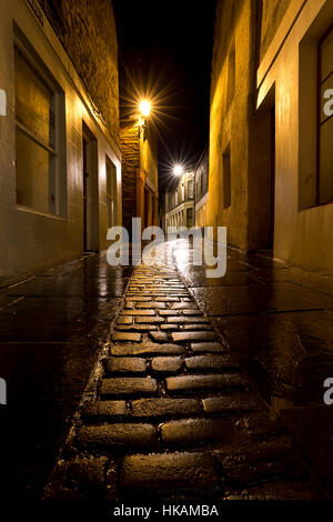 Vecchia strada di ciottoli, Stromness, Orkney Foto Stock