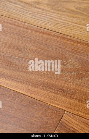 Dettaglio in close up della texture da pavimento in legno duro Foto Stock