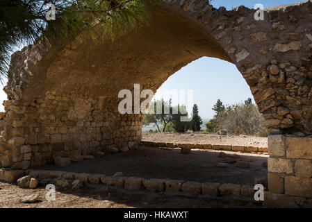 Visita a Ramat Hanadiv a Zihron Ya'akov, Israele Foto Stock