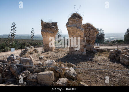 Visita a Ramat Hanadiv a Zihron Ya'akov, Israele Foto Stock