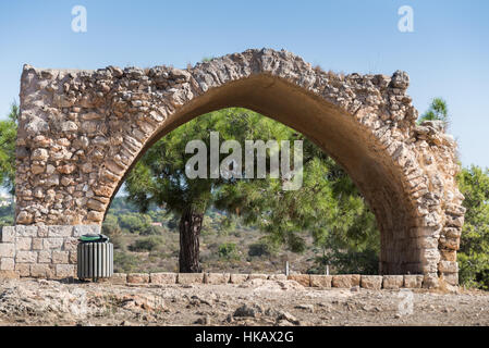 Visita a Ramat Hanadiv a Zihron Ya'akov, Israele Foto Stock