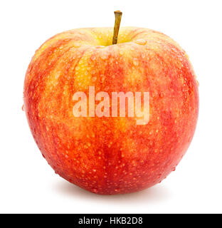 Rosso isolato di Apple Foto Stock