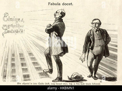 Un'immagine storica, probabilmente riferita a un documento o a un'opera dell'epoca Bismarck in Germania, come si trova negli archivi digitali dell'Università di Heidelberg. L'opera presenta un momento o un evento della storia tedesca del XIX secolo, che riflette il clima politico e sociale del periodo sotto la guida di otto von Bismarck. Foto Stock