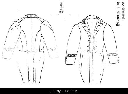 Questa uniforme da ufficiale della Guardia Imperiale del 1891 esemplifica l'abito militare cerimoniale indossato dagli ufficiali dell'esercito imperiale russo. L'uniforme presenta colori, finiture e accessori distintivi, che rappresentano lo stile aristocratico e la regalità del tardo XIX secolo Impero Russo. Foto Stock