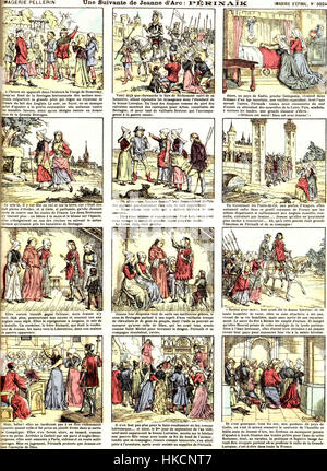 "Une Suivante de Jeanne d'Arc" di Perinaik cattura la figura storica di un seguace di Giovanna d'Arco, illustrando la dedizione e la lealtà dei suoi compagni durante la guerra dei cent'anni. Foto Stock