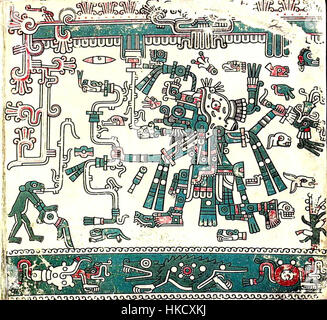 Il Codex Laud è un manoscritto significativo del IX secolo, noto per le sue pagine splendidamente illustrate. Questo foglio fa parte della collezione conservata nelle biblioteche Bodleiane e mostra l'arte cristiana primitiva e i testi latini. Foto Stock