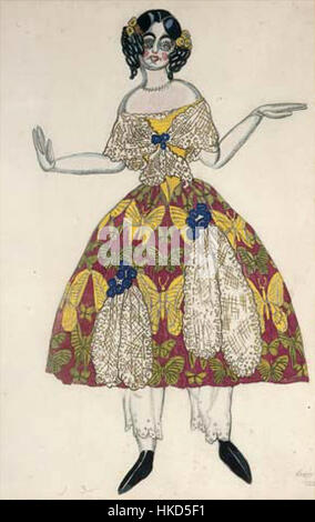 Leon Bakst Costume pour la Boutique Fantastique 1922 Foto Stock