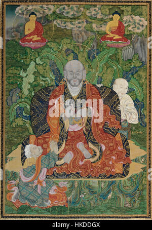 Arhat, tempera su tela Sino tibetano, nel Periodo Qianlong. PROBABILE 1794, Sotheby's Foto Stock