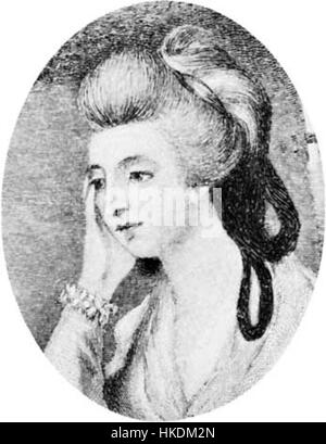 Questo dipinto ritrae Charlotte von Stein e Karl Freiherr von Imhoff, illustri personaggi storici del XVIII secolo. Le opere d'arte catturano le loro sembianze con attenzione ai dettagli, riflettendo l'eleganza e lo stile del periodo. Foto Stock