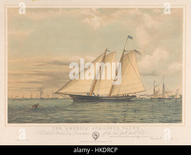 La goletta America Yacht New York Yacht Club Foto Stock