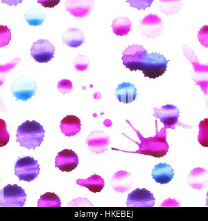 Vettore acquerello seamless pattern. Illustrazione Vettoriale