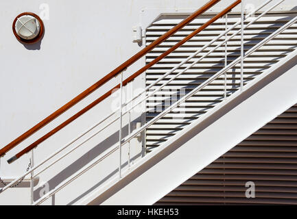 Scala sulla Cunard Queen Victoria crociera Foto Stock