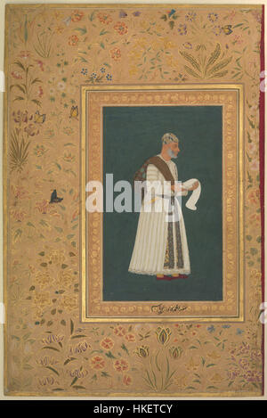 Ritratto di Mulla Muhammad Khan Vali di Bijapur Foto Stock