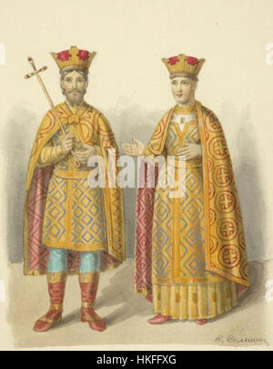 Vasily I di Mosca e Sophia di Lituania Foto Stock