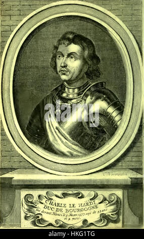 Memoires de Messire Philippe de Comines, Bruxelles, 1723 portr2 Foto Stock