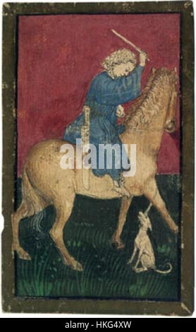 "Ambraser Hofjagdspiel Unter de Chien" è un'intricata scena di caccia creata da un artista sconosciuto. Il dipinto, che mostra le tradizioni di caccia aristocratiche, raffigura un evento di caccia reale con varie figure impegnate nella ricerca della selvaggina, sottolineando la grandezza della nobile società. Foto Stock