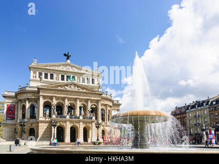 Frankfurt am Main: Alte Oper (l'Antica Opera), l'Alte Oper, Assia, Hesse, Germania Foto Stock