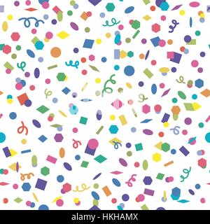 Vettore di confetti perfetta configurazione di sfondo Illustrazione Vettoriale