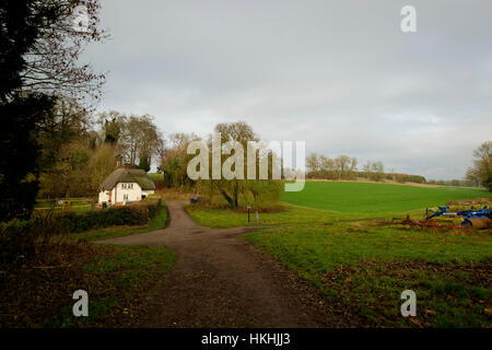 Le guardie in Cottage a poco Durnford, vicino a Salisbury Foto Stock