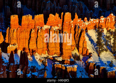Sunrise nel Bryce Canyon, abstract Foto Stock
