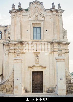 Matera, Basilicata, Italia, Chiesa di Sant'Agostino Foto Stock