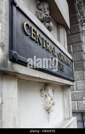 Centrale di Corte penale (Old Bailey) London Foto Stock