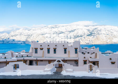La Punta Norte, Guest Inn, vicino a Penticton, Okanagan Valley, British Columbia, Canada. Foto Stock