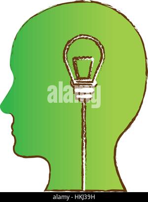 Colore pensieri e idee image design, illustrazione vettoriale Illustrazione Vettoriale