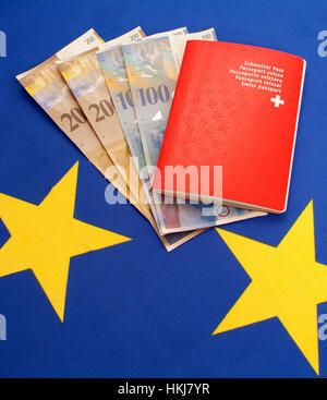 Passaporto Svizzero nell Unione Europea Foto Stock