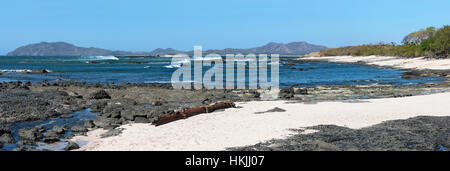 Vista panoramica della spiaggia Tamarindo, Costa Rica Foto Stock