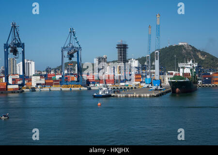 Colombia Cartagena, Porto Foto Stock