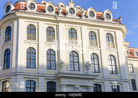 Dresda: Landhaus (casa di paese), ora museo della città , Sachsen, Sassonia, Germania Foto Stock