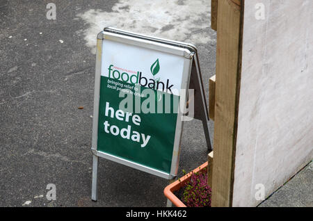 Banca alimentare di Camborne, Cornovaglia. Foto Stock