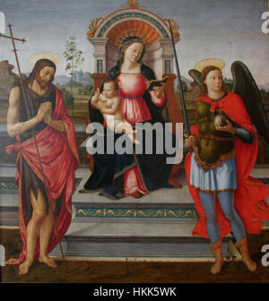 1495 Granacci Maria mit segnendem tipo anagoria Foto Stock