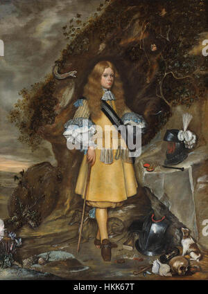 Borch Gerard Ter II e Borch, Gesina - Ritratto Memoriale di Mosè ter Borch - 1667-69 Foto Stock