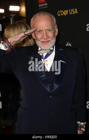 Hollywood, CA. 28 gen, 2017. Buzz Aldrin al 2017 G'Day Black Tie Gala a governatori sala da ballo a Hollywood e Highland on gennaio 28, 2017 in Hollywood, la California. Credito: Faye Sadou/media/punzone Alamy Live News Foto Stock