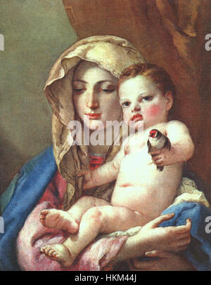 Giovanni Battista Tiepolo - La Madonna del Cardellino - WGA22360 Foto Stock